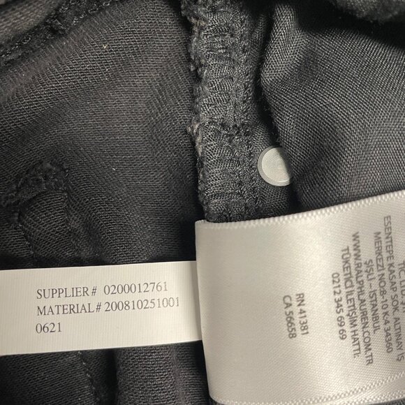 LAUREN RALPH LAUREN JEANS WOMENS 12 HIGH RISE STRAIGHT STRETCH SKINNY BLACK - Picture 8 of 12